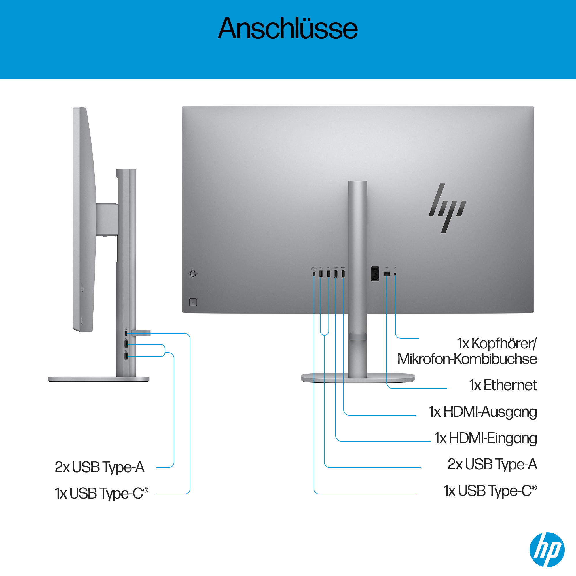 HP OmniStudio X 32-c0170ng 31,5" 4K UHD Core Ultra 7 32 GB RAM 1 TB SSD Silber
