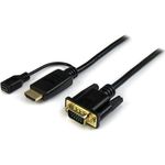 StarTech.com 10ft HDMI to VGA Active Converter Cable HDMI to VGA Adapter (HD2VGAMM10)