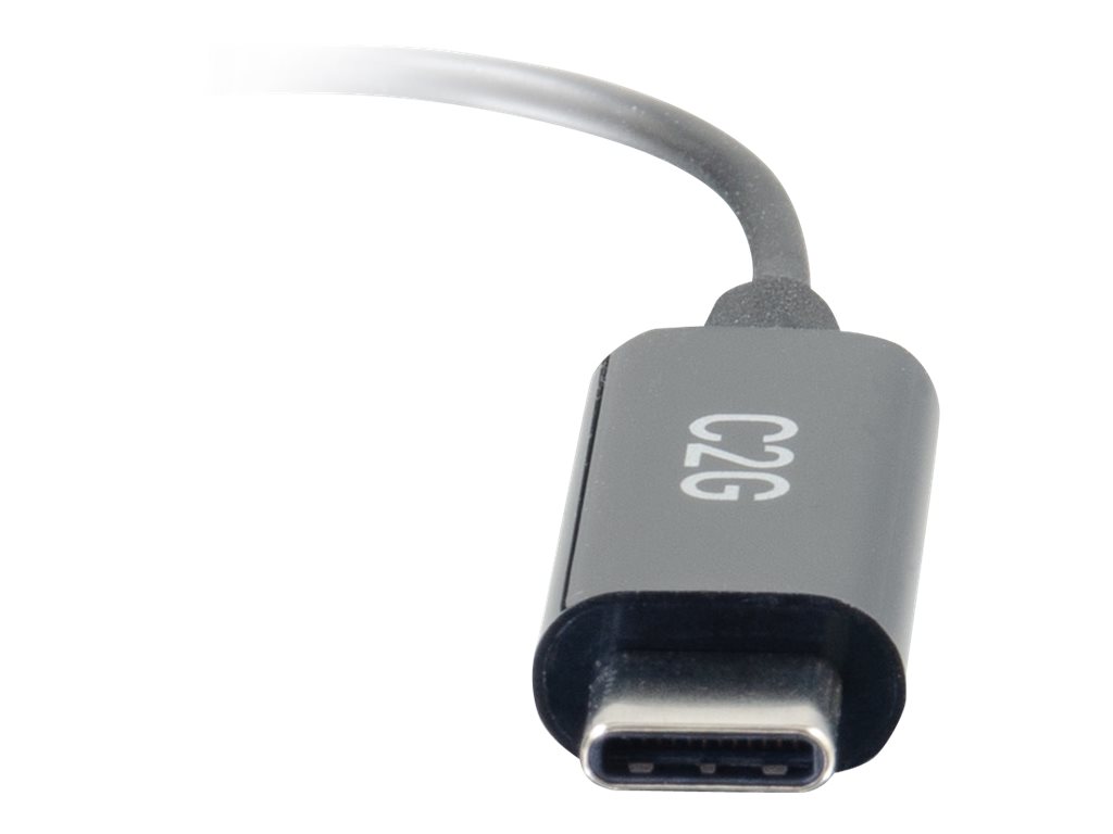 C2G USB-C auf 3,5 mm Audio Adapter 0,09 m Schwarz
