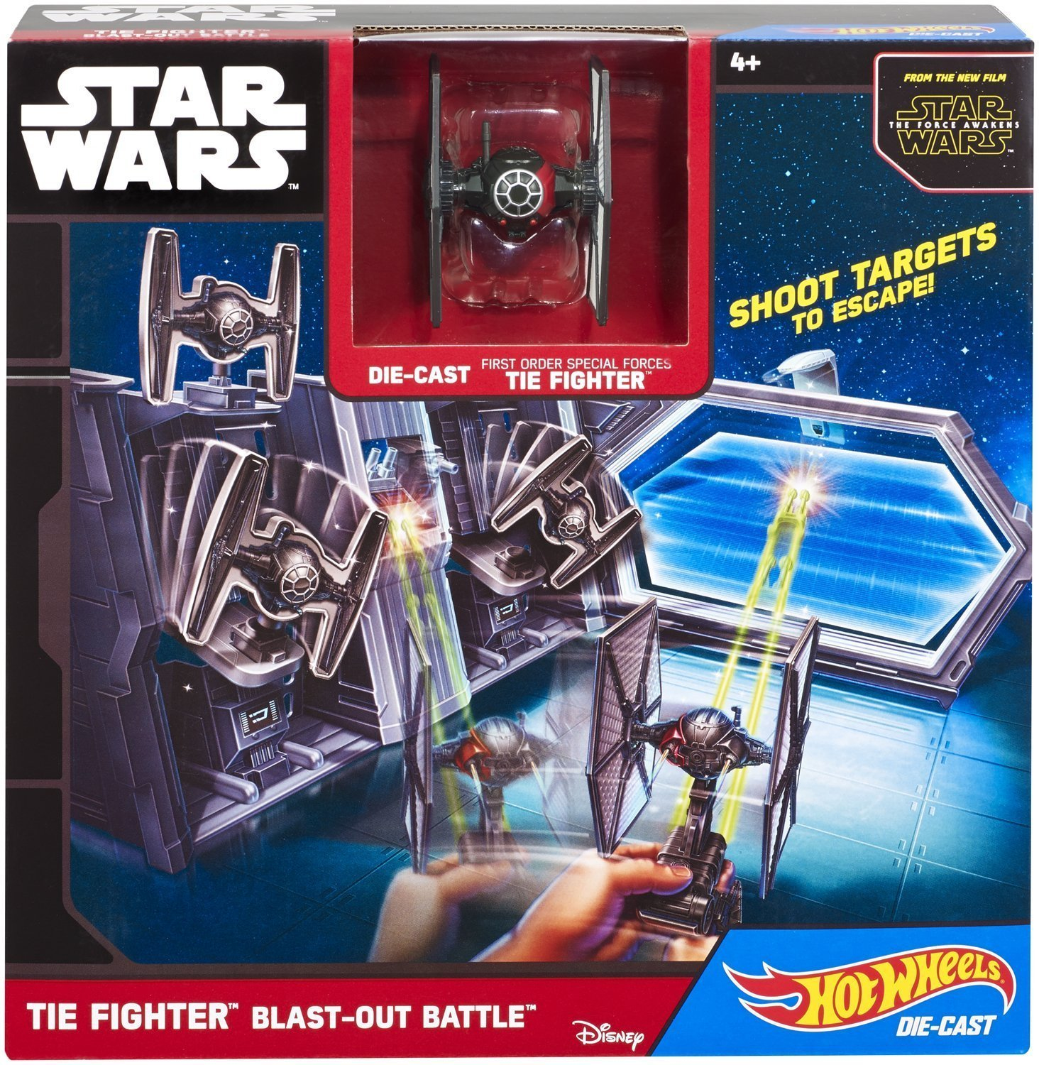 Mattel Hot Wheels Star Wars Tie Fighter Blast-Out Battle Set Mehrfarbig