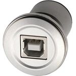EXSYS GmbH Einbau-Adapter Metall USB B Buchse zu A Buchse, USB 2.0 (EX-49193)