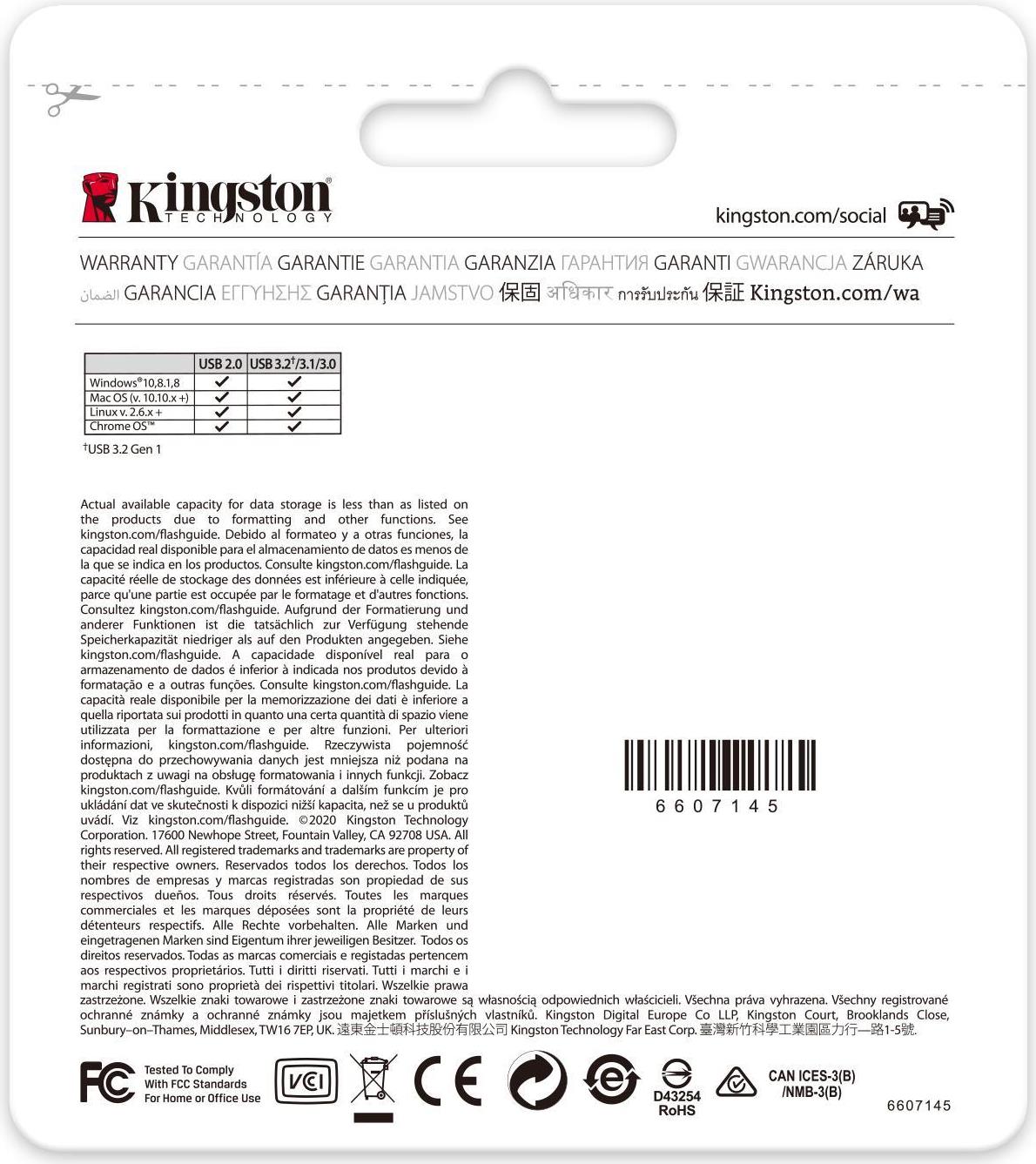 Kingston DataTraveler 70 USB-C 3.2 Gen 1 128 GB Schwarz