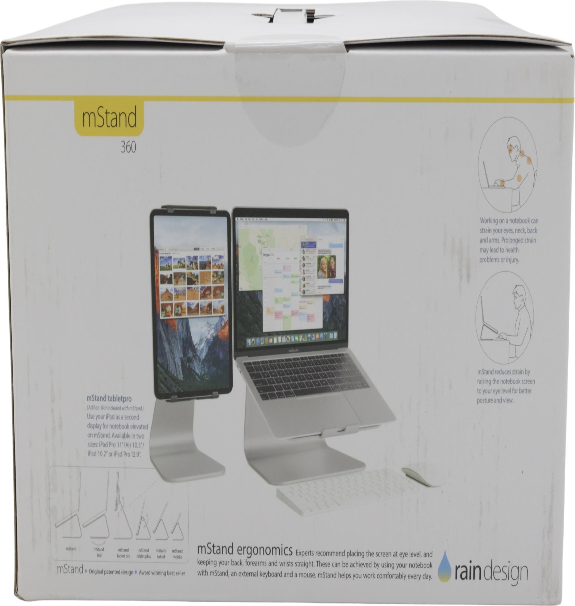 Rain Design mStand 360 Notebook-Ständer Aluminium 360° drehbar Space-grau
