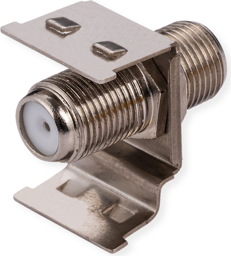 ROLINE Keystone-Kupplung F-Typ geschirmt Metall Nickelpl. (26.11.0394)