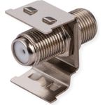 ROLINE Keystone-Kupplung F-Typ geschirmt Metall Nickelpl. (26.11.0394)