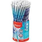 Maped Bleistift ARCTIC, mit Radierer, HB, 72er Köcher Köcher, mit Radierer, Minenstärke: 2,2 mm, dreieckig, bruch - 1 Stück (851827)