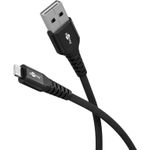Goobay Lightning auf USB-A Supersoftes Textilkabel mit Metallsteckern, 3 m (74509)