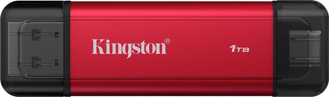 Kingston Dual Tragbare SSD 1 TB USB-A/USB-C USB 3.2 Gen 2 Schwarz, Rot