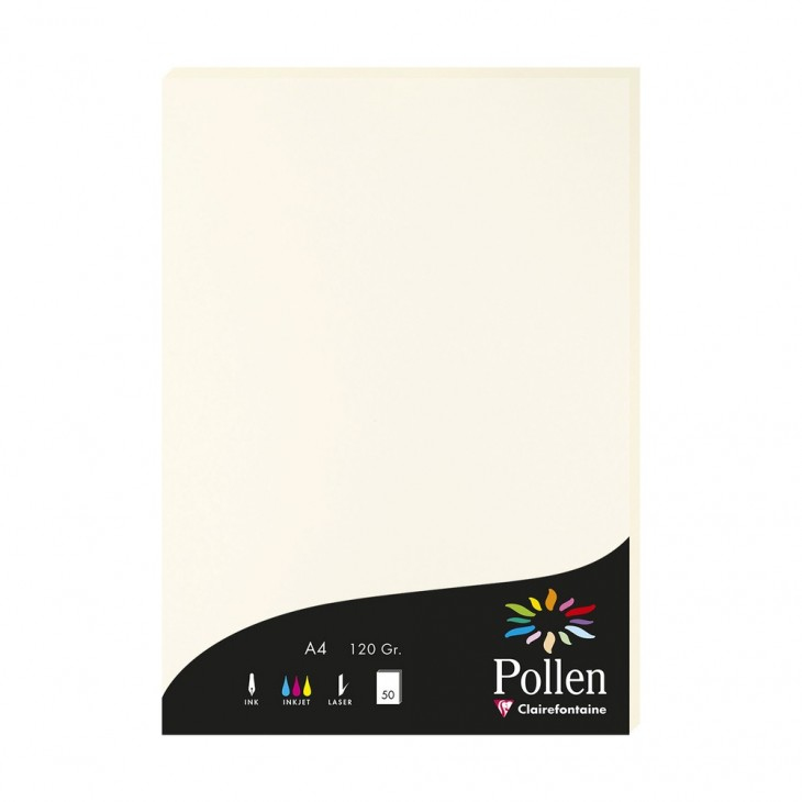Clairefontaine Pollen Zeichenpapier DIN A4 120 g/m² naturweiß