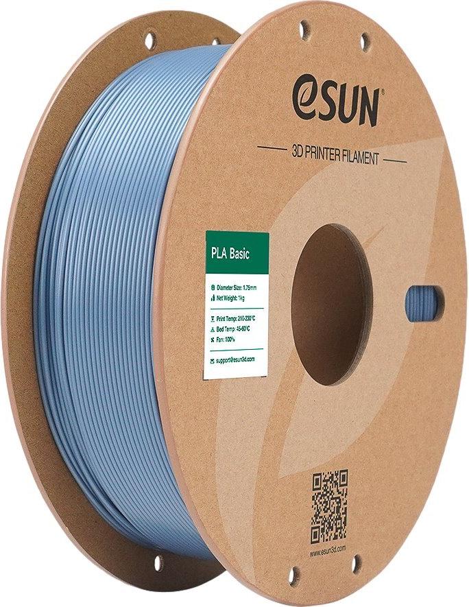 PLA BASIC 1,75mm LIGHT GREY 1kg ESUN 3D FILAMENT (PLA-BASIC175Q-H1P1)