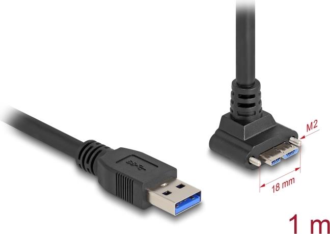 Delock USB 5 Gbps Kabel Typ-A Stecker gerade zu Micro-B mit (80483)