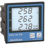 Janitza Electronic Netzanalysator 90-277VAC, 90-250VDC UMG 96RM-E #5222062 (5222062)