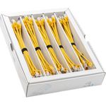 SLIM KAT6A 10 Gigabit Lightpatchkabel, 0,25m, U/FTP, Ø 3,8mm, gelb, 50-Pack KAT6A LIGHT geschirmt (SLIM-LS-K6A 0.25 YE 50)