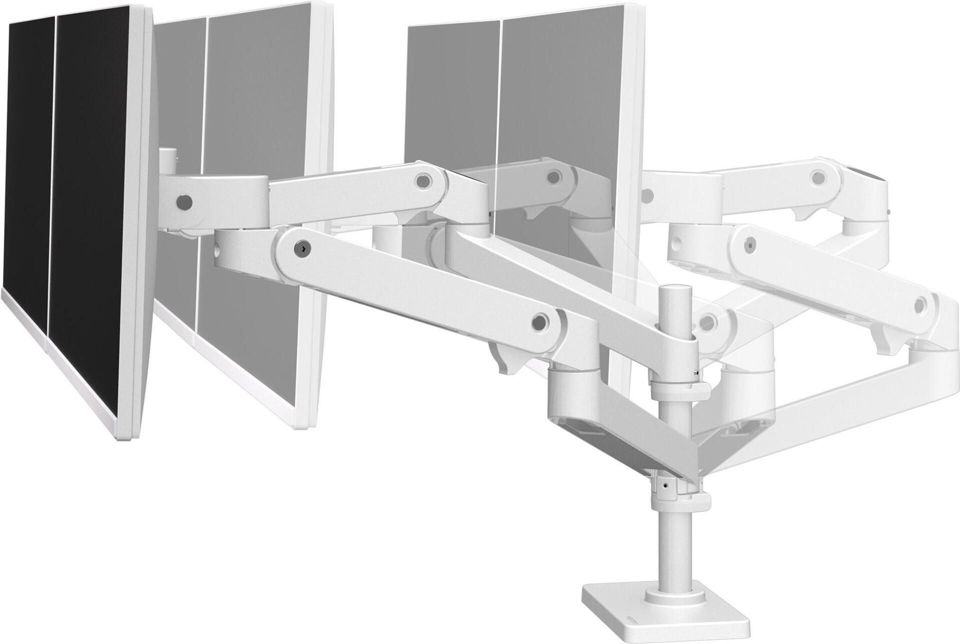 Ergotron LX Pro 45-690-290 Doppelarm-Monitorhalterung bis 24" Aluminium Weiß