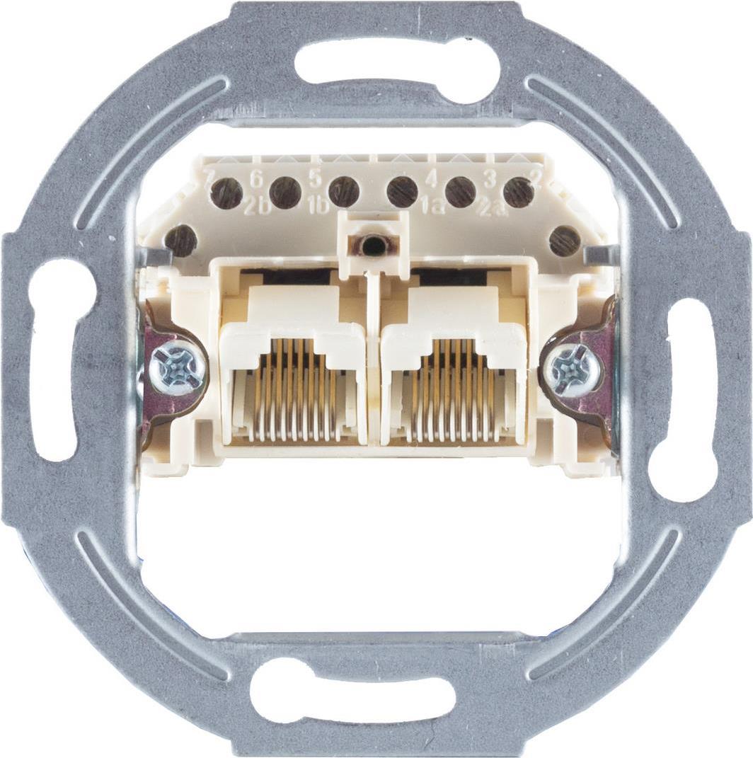 S/CONN maximum connectivity UAE Anschlußdose 2 x 8/8, parallel, ohne Abdeckung, Unterputz (74231-1)