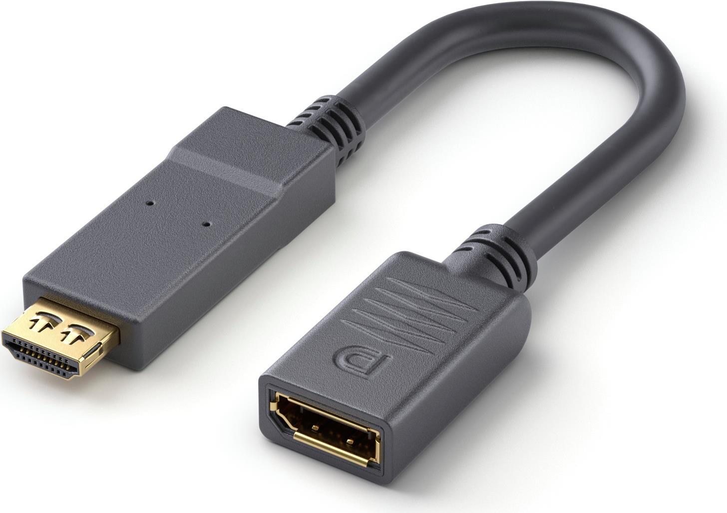 PureLink HDMI/DisplayPort Adapter 4K - PureInstall 0,10m Aktiver 4K HDMI / DisplayPort Portsaver Adapter (PI185)