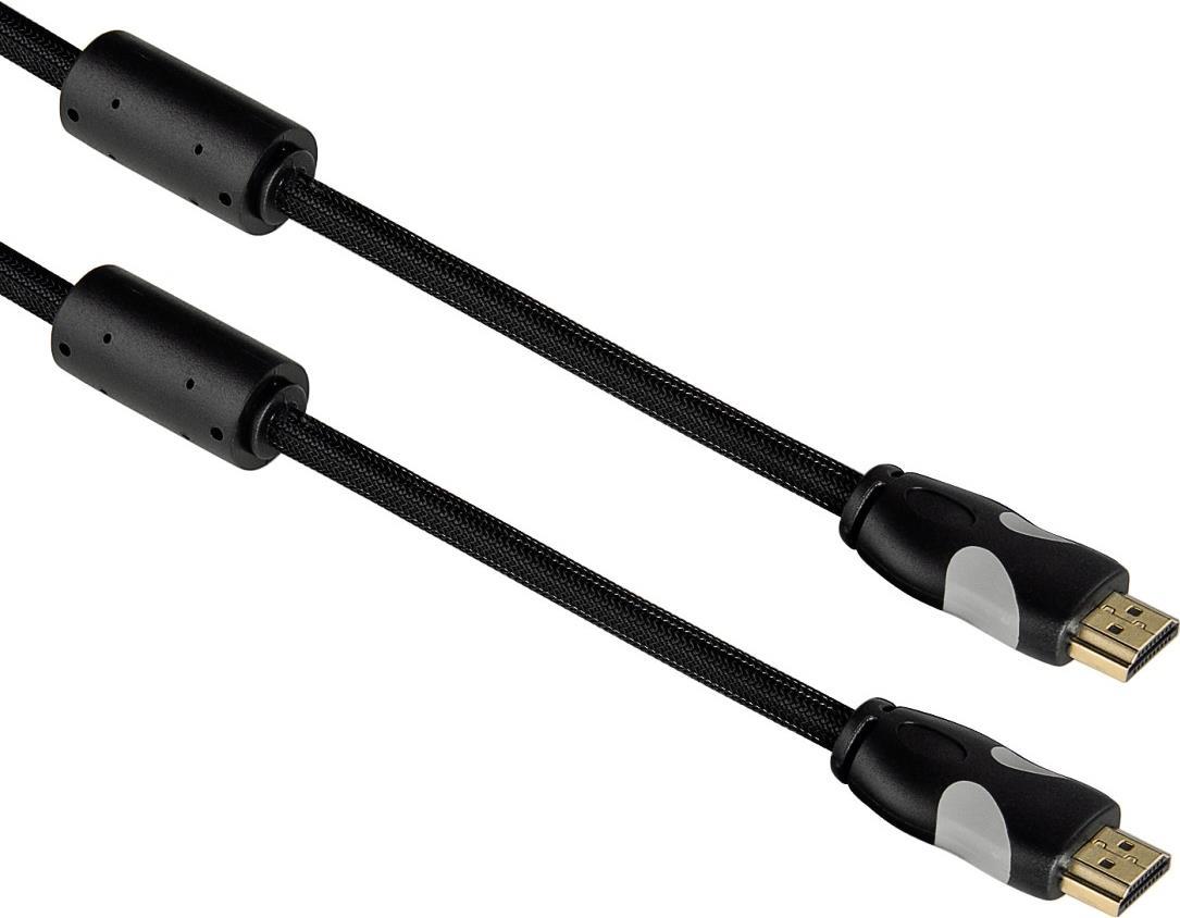 HAMA 132108 High Speed HDMI-Kabel Stecker-Stecker vergoldet, 5,0 m (132108)