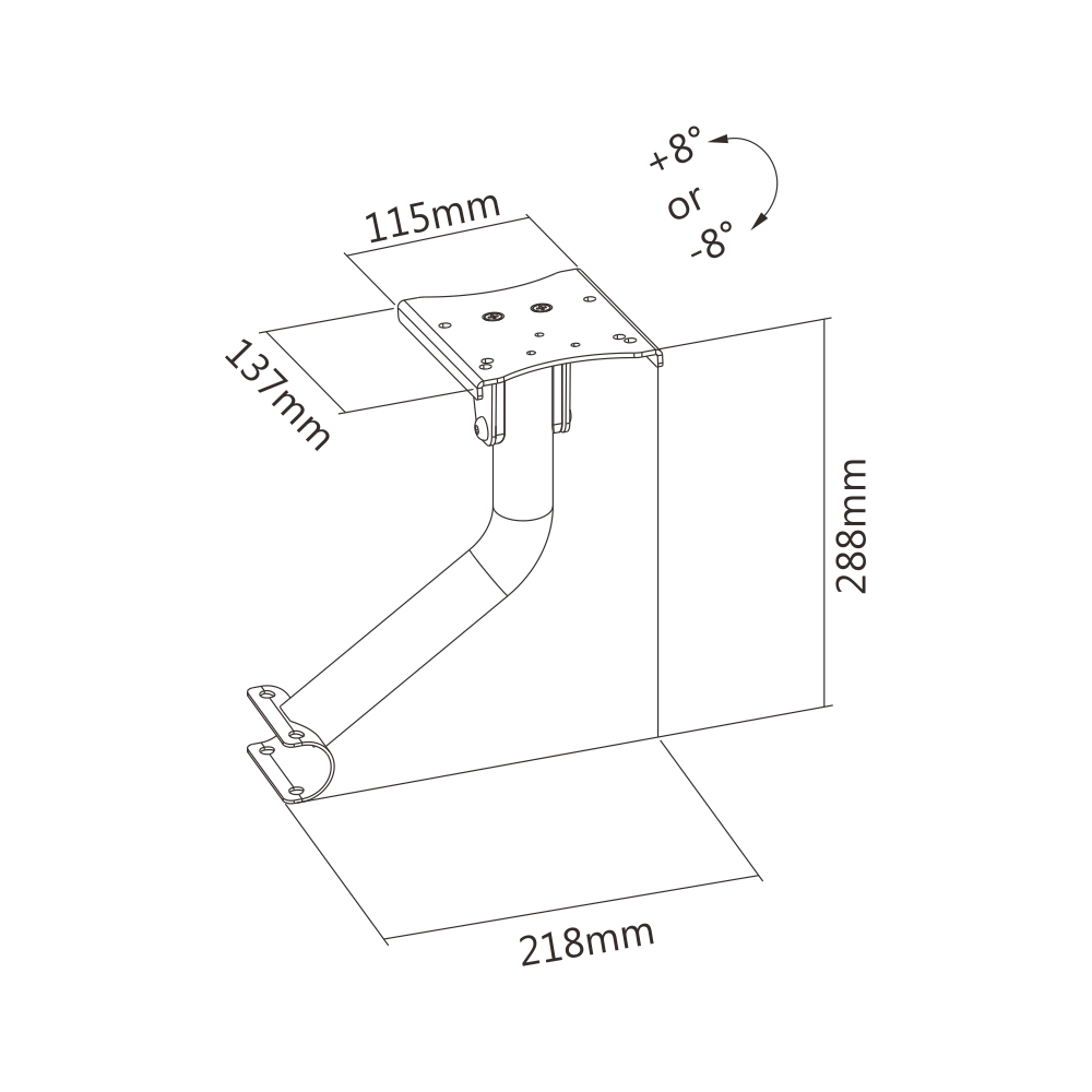 Oplite GT3 Schalthebel Tablet-Halterung Schwarz