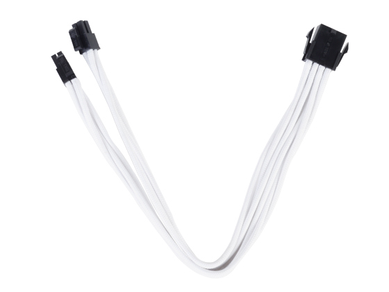 SilverStone PP07 Stromkabel 8-Pin EPS12V (4+4) 30 cm Weiß