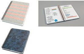 sigel Notizbuch Jolie "Sweet Dots", 120 Seiten Spirale, Hardcover, 100 g/qm, Motivdruck, Dot-Lineatur, - 2 Stück (JN600)