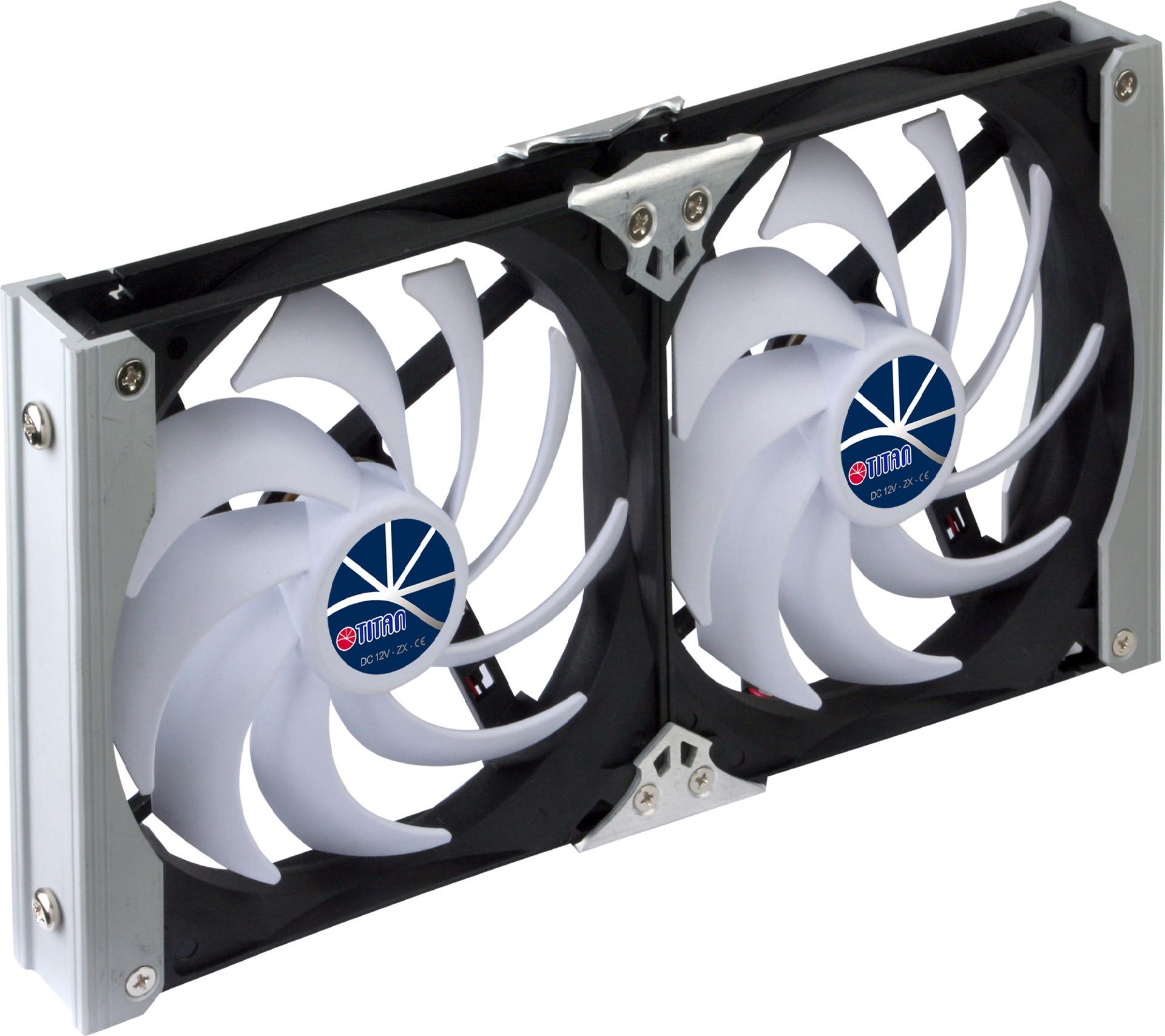 Titan TTC-SC09TZ (B) Computerkühler 12 cm 2000 RPM 121,13 CFM Schwarz, Weiß