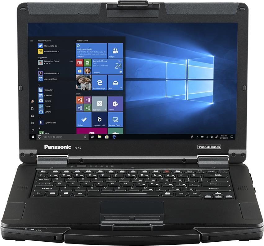 Panasonic FZ-55 FZ-55A-05AT4 Core i5-8365 vPro, HD-Screen, Non TouchScreen, 256GB SSD, 8GB RAM, WLAN, BT, Win10 Pro + Serial, VGA, 2ndLAN, Nordic KBD (FZ-55A-05AT4)