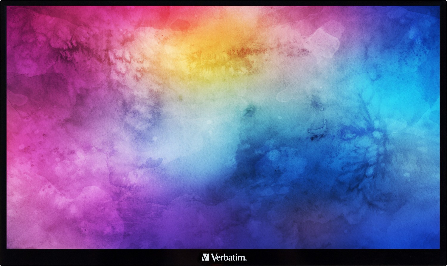 Verbatim PMT-15, LED-Monitor 39.5 cm (15.6 Zoll), schwarz, FullHD, IPS, USB-C, HDR (32403)