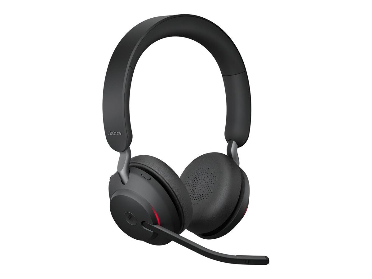 Jabra Evolve2 65 MS Stereo On-Ear Headset Bluetooth Schwarz