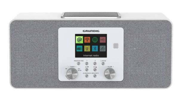 Grundig DTR 6100 Tragbares Digitalradio DAB+/FM 28 W Weiß