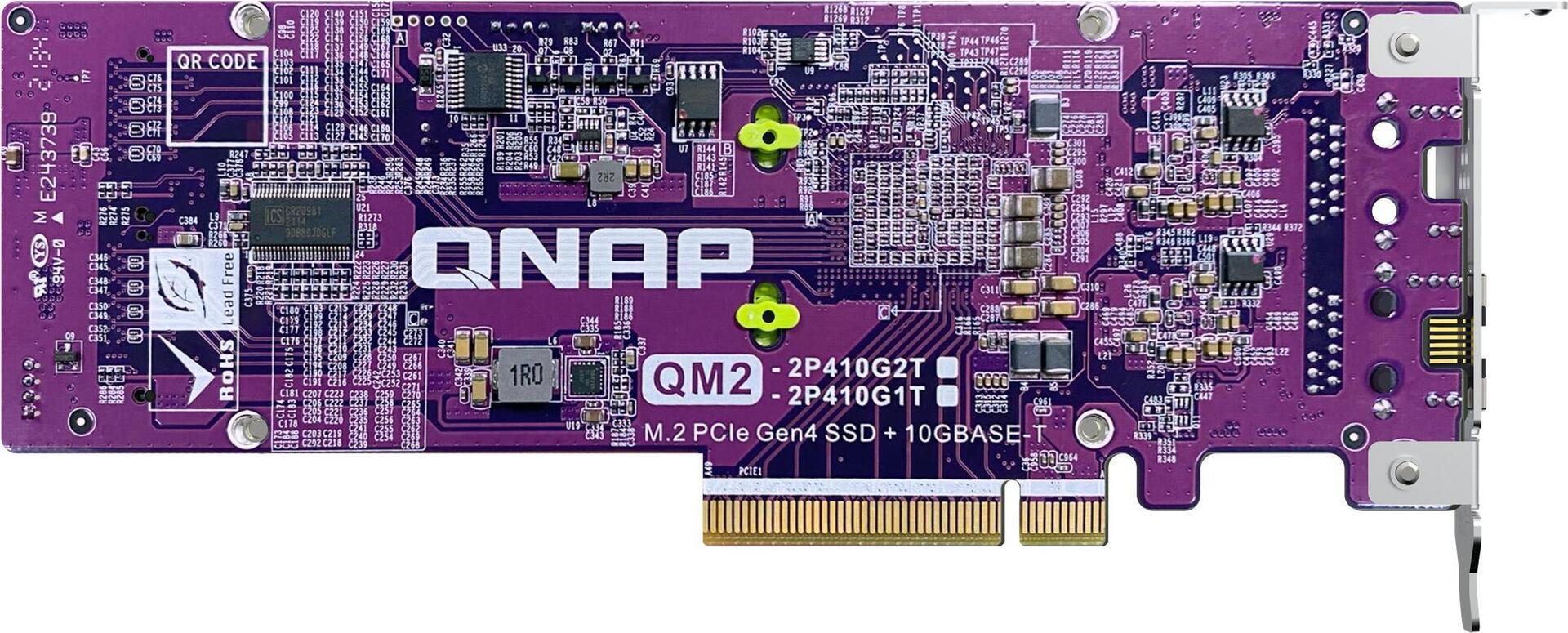 QNAP QM2-2P410G2T Speicher-Controller mit 2 x 10GBASE-T Ports (QM2-2P410G2T)