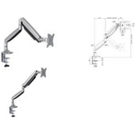 LogiLink Tischhalterung für Monitor (adjustable arm) (BP0042)