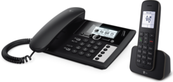 Telekom Sinus PA 207 Plus 1 Analoges DECT Telefon Drahtgebundenes drahtloses Handgerät Freisprecheinrichtung 150 Eintragungen Anrufer Identifikation Schwarz (40753987)  - Onlineshop JACOB Elektronik