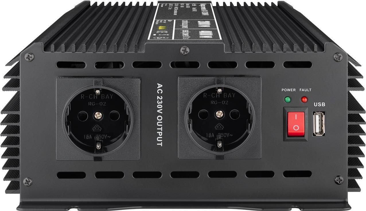 Goobay 58895 Netzteil & Spannungsumwandler Indoor 2000 W Schwarz (58895)