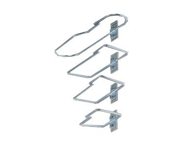 Schäfer 7968300 Kabelklammer Silber, Chrom