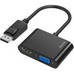 Hama Videoadapter DisplayPort Stecker zu HD-15 (VGA), HDMI weiblich (00200334)