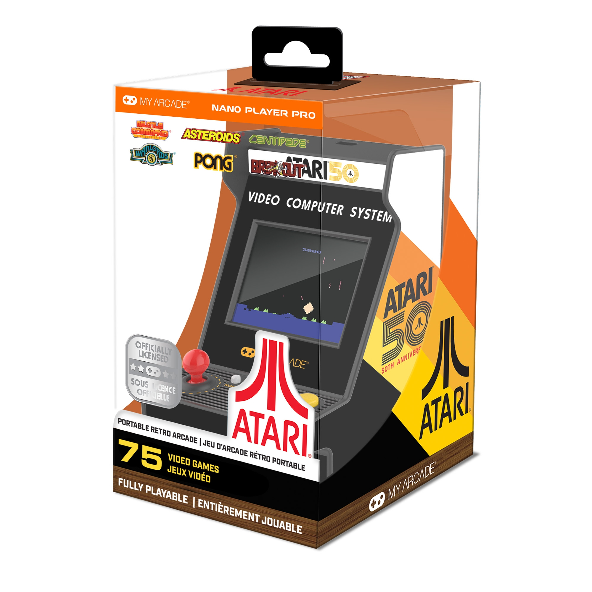 dreamGEAR My Arcade Nano Player Pro Atari 2,4" Tragbare Spielkonsole Mehrfarbig