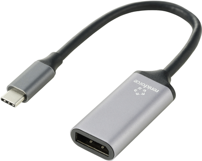 Renkforce RF-5397866 Videokabel-Adapter 0,15 m DisplayPort USB-C Schwarz - Silber (RF-5397866)