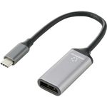 Renkforce RF-5397866 Videokabel-Adapter 0,15 m DisplayPort USB-C Schwarz - Silber (RF-5397866)