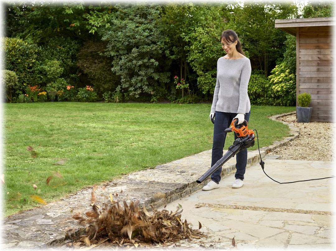 BLACK+DECKER BEBLV300-QS 3-in-1 Gartensauger 3000 W Schwarz