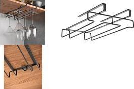 metaltex Gläserhalter My-Glass LAVA, matt-schwarz Material: Metall beschichtet, rostbeständig, stoßfest, - 1 Stück (361114000)