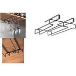 metaltex Gläserhalter My-Glass LAVA, matt-schwarz Material: Metall beschichtet, rostbeständig, stoßfest, - 1 Stück (361114000)