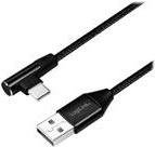 LogiLink USB-Kabel USB-C (M) gewinkelt bis USB (M) gerade (CU0138)