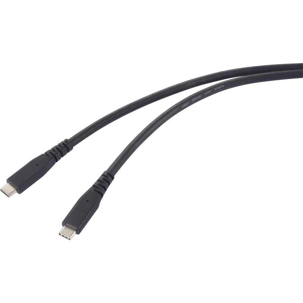 Renkforce USB4 USB-C Kabel 1 m Schwarz