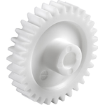 Reely Polyacetal Stirnzahnrad Modul-Typ: 0.5 Bohrungs-Ø: 6 mm Anzahl Zähne: 100 (SH05100HF)