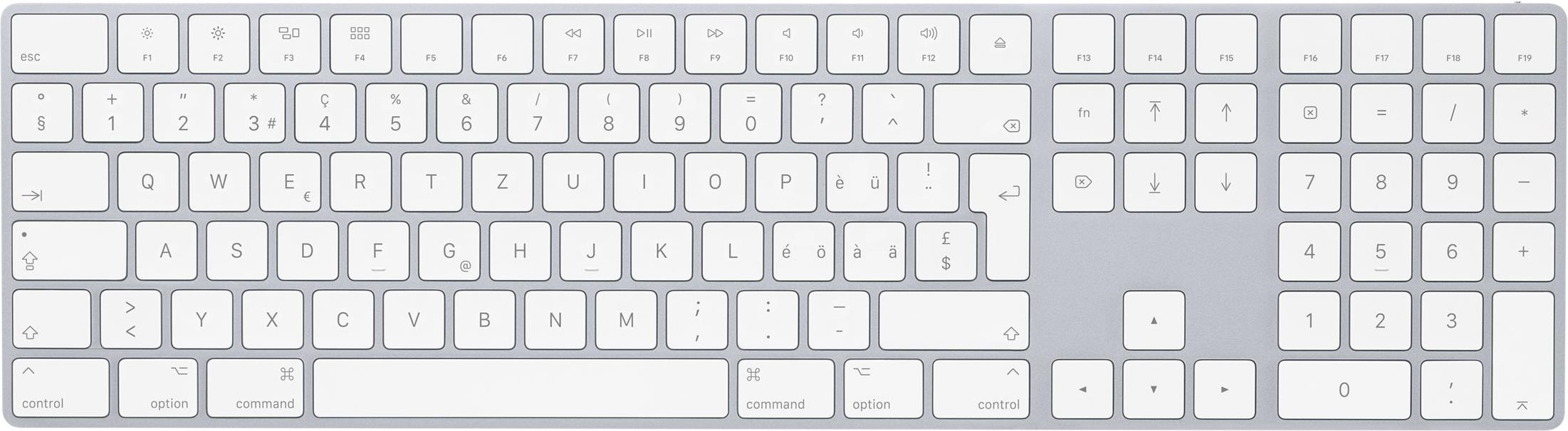 Apple Magic Keyboard mit Ziffernblock (MQ052SM/A)