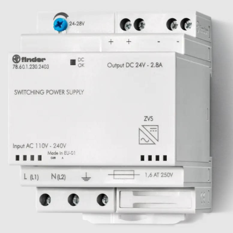 Finder Switch Mode Power Supply Netzteil & Spannungsumwandler Universal 68 W Weiß (78.60.1.230.2402)