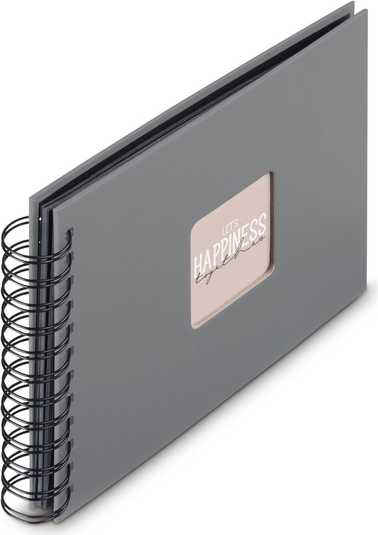 Hama Spiral-Album Fine Art 50 schwarze Seiten Steingrau (00009839)