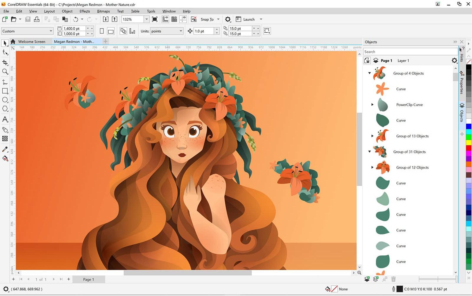 Corel CorelDRAW Essentials 2024 – Grafiksoftware, 1 Lizenz, Windows