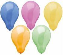 PAPSTAR Luftballons "Trend", farbig sortiert Durchmesser: 250 mm / Umfang: 800 mm, geeignet für die - 1 Stück (81463)