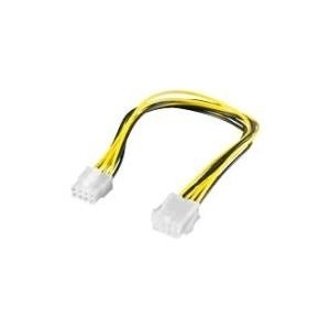 Wentronic Goobay Internes PC-Stromkabel, 0.28 m - 8-Pin EPS-Stecker > 8-Pin EPS-Buchse (51361)